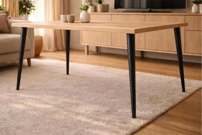 Bordsben Ø45–25 mm x 70 cm Bok Konisk Svart Home>it
